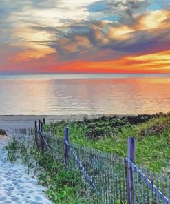 Cape Cod Beach Sunset Paint By Numbers