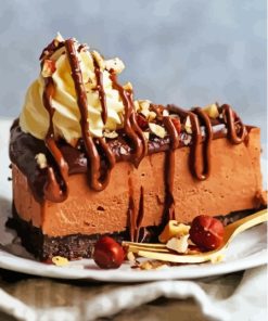Chocolate Cheesecake Paint By Numbers