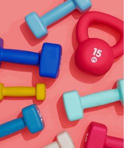 Colorful Dumbbell Paint By Numbers