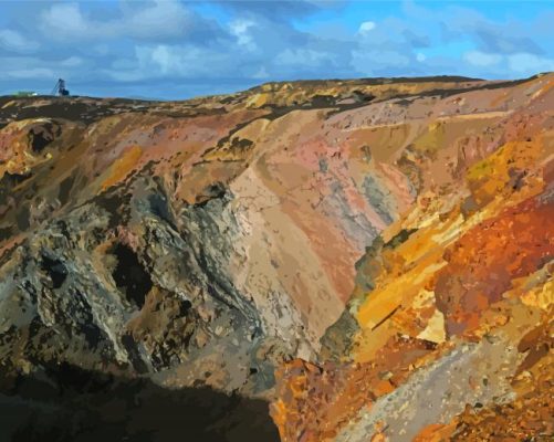 Colorful Parys Mountains Paint By Numbers