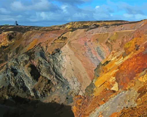 Colorful Parys Mountains Paint By Numbers