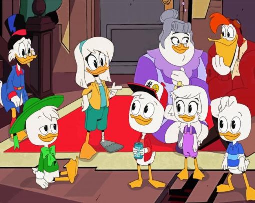 Cool Duck Tales Paint By Numbers