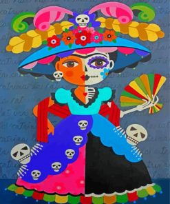 Cool Catrina Paint By Numbers