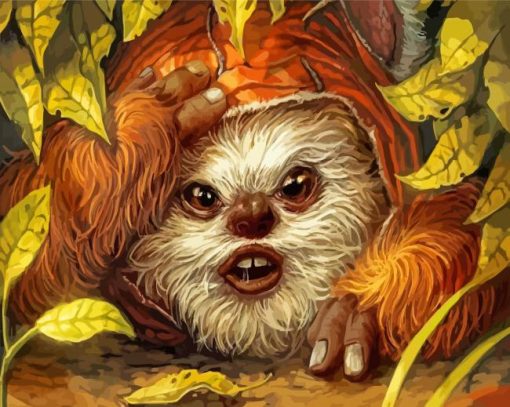 Cute Ewok Paint By Numbers
