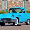 Cyan 1957 Thunderbird Car Paint By Numbers