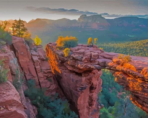 Devils Bridge Arizona Sunset Paint By Numbers