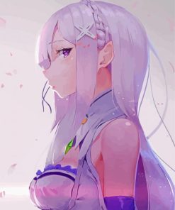 Emilia Re Zero Paint By Numbers