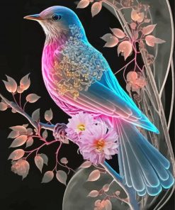 Floral Bird Paint By Numbers