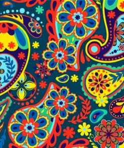 Floral Paisley Paint By Numbers