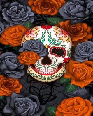 Floral Skull Paint By Numbers