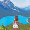 Girl In Jasper Canada Paint By Numbers