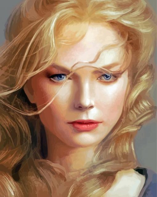 Girl With Blond Golden Hair Paint By Numbers