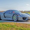 Grey Porsche 918 Paint By Numbers