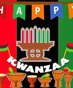 Happy Kwanzaa Celebration Paint By Numbers