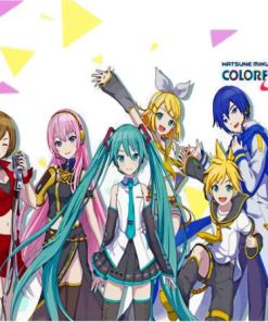 Hatsune Miku Colorful Stage Poster Paint By Numbers