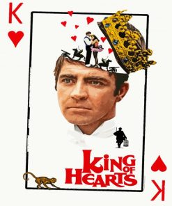 King Of Hearts Poster Paint By Numbers