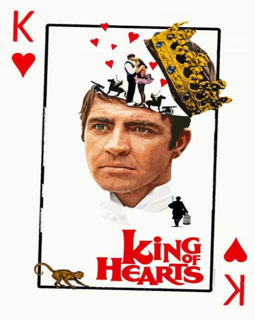 King Of Hearts Poster Paint By Numbers