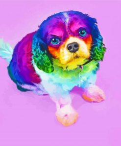 Little Colorful Puppy Paint By Numbers