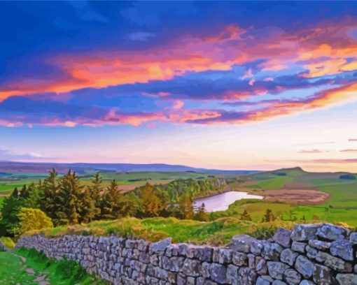 Northumberland Countryside Paint By Numbers