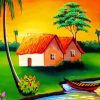 Village Scene Art Paint By Numbers