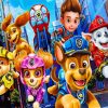 Paw Patrol Characters Paint By Numbers