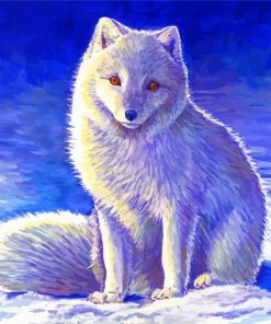 Polar Fox Paint By Numbers