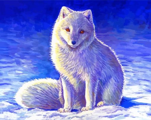 Polar Fox Paint By Numbers