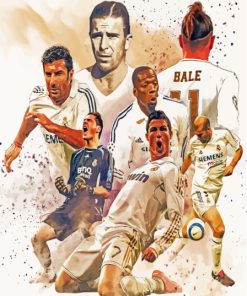Real Madrid Players Art Paint By Numbers