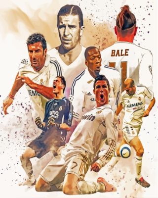 Real Madrid Players Art Paint By Numbers