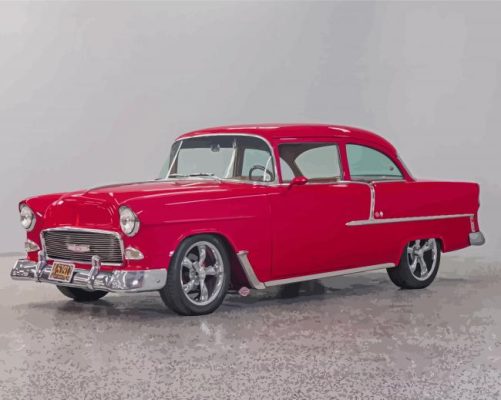 Red 55 Chevy Paint By Numbers