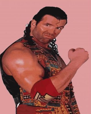 Scott Hall Professional Wrestler Paint By Numbers