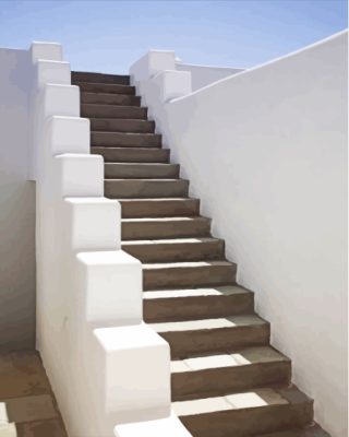 Simple Greek Staircase Paint By Numbers