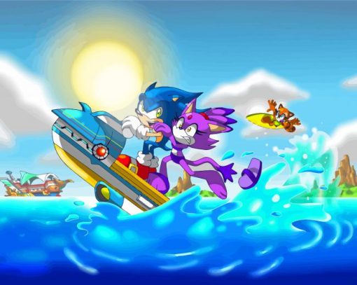 Sonic Rush Adventure Paint By Numbers