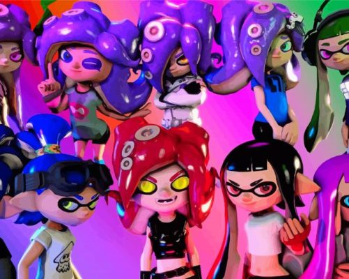 Splatoon Characters Paint By Numbers