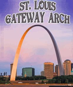 St Louis Arch Poster Paint By Numbers