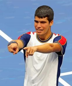 The Tennis Player Player Alcaraz Paint By Numbers