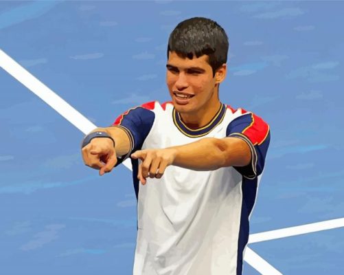 The Tennis Player Player Alcaraz Paint By Numbers