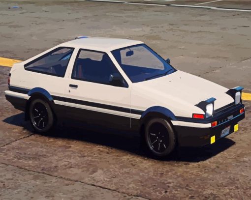 Toyota Ae86 Trueno Paint By Numbers