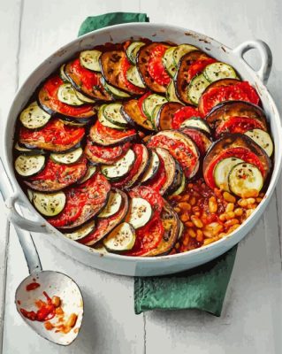 Vegetable Ratatouille Paint By Numbers