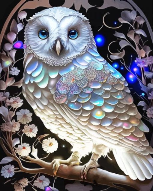 White Owl Paint By Numbers