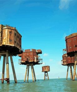 Whitstable Sea Forts Paint By Numbers