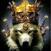 Wolf With Crown Paint By Numbers