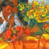 Woman With Fruits And Flowers Paint By Numbers