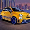 Yellow Fiat Abarth Car Paint By Numbers