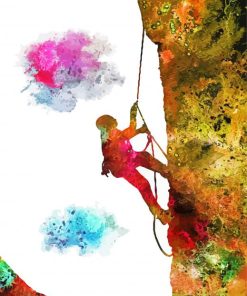 Abstract Abseiling Paint By Numbers