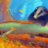 Abstract Badger Cartoon Paint By Numbers