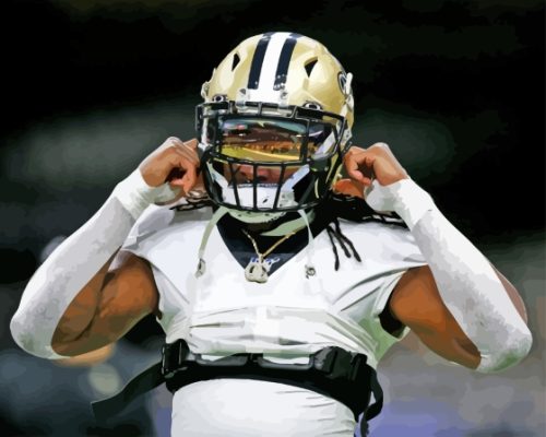 Alvin Kamara New Orleans Saints Footballer Paint By Numbers