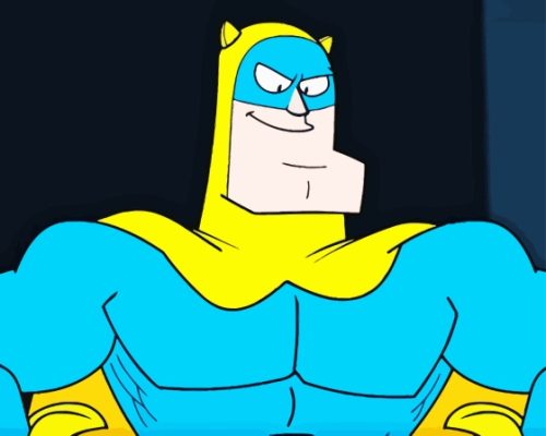 Bananaman Superhero Paint By Numbers