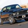 Black 1969 Ford Mustang Fastback Paint By Numbers