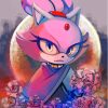 Blaze The Cat Art Paint By Numbers
